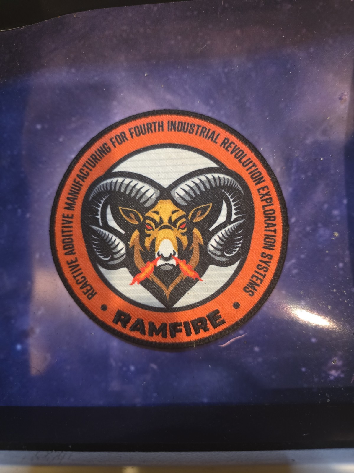 ULTRA RARE Nasa RAMFIRE Mission Badge