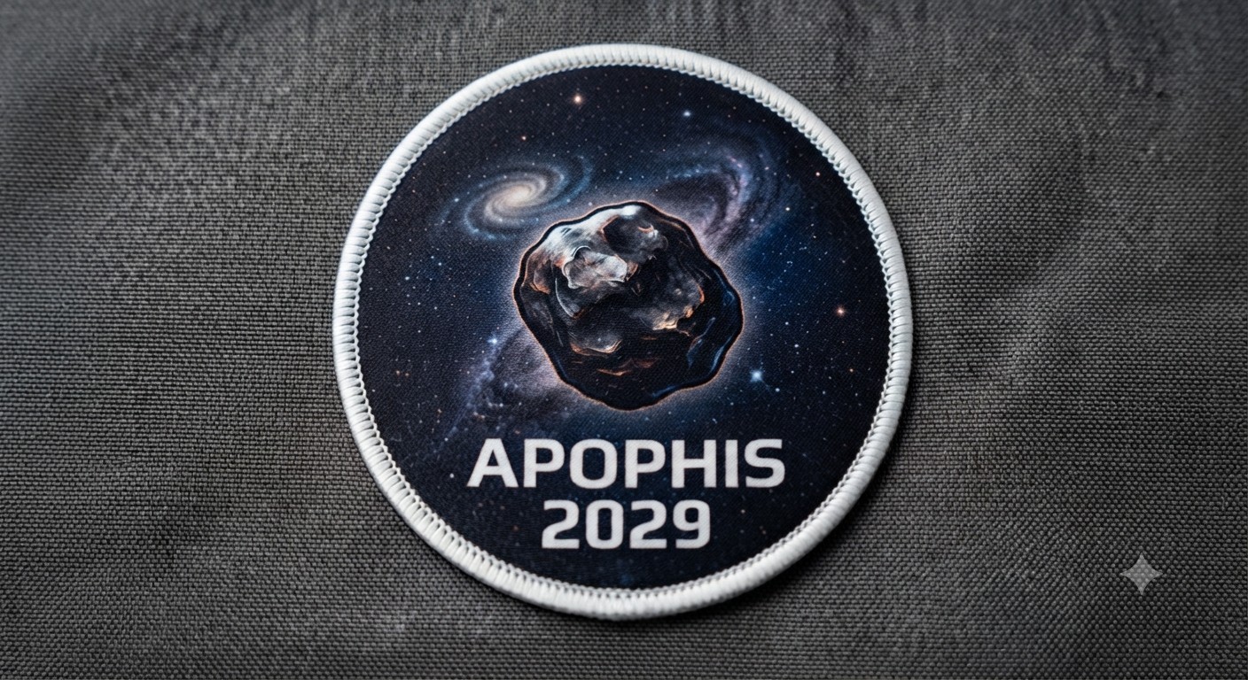 Apophis 2029 Asteroid Space Planet 3 Inch Iron Sew Dye Sublimation Patch Badge