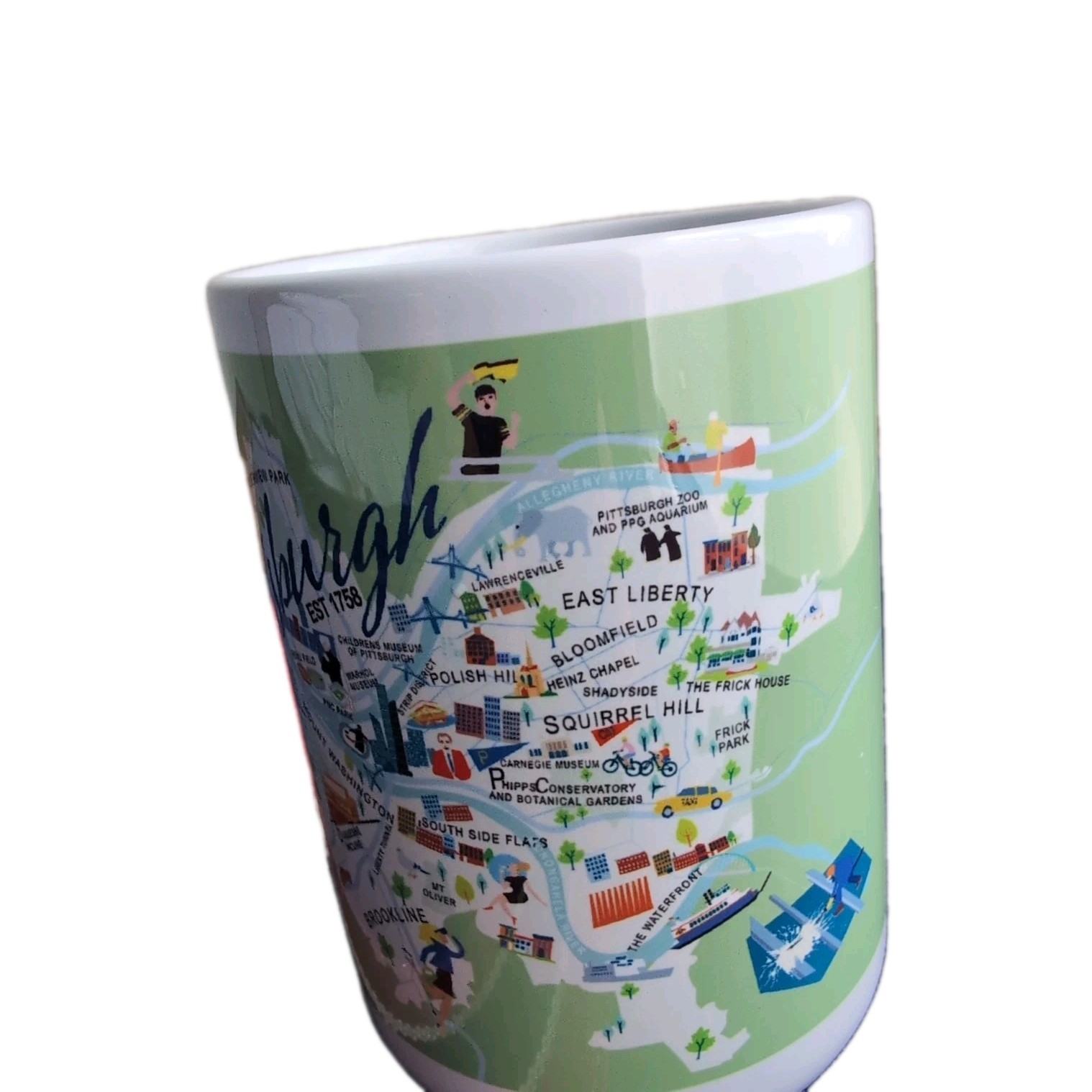 Vintage Pittsburgh Map Coffee Mug Vintage Pittsburgh Map Coffee Mug