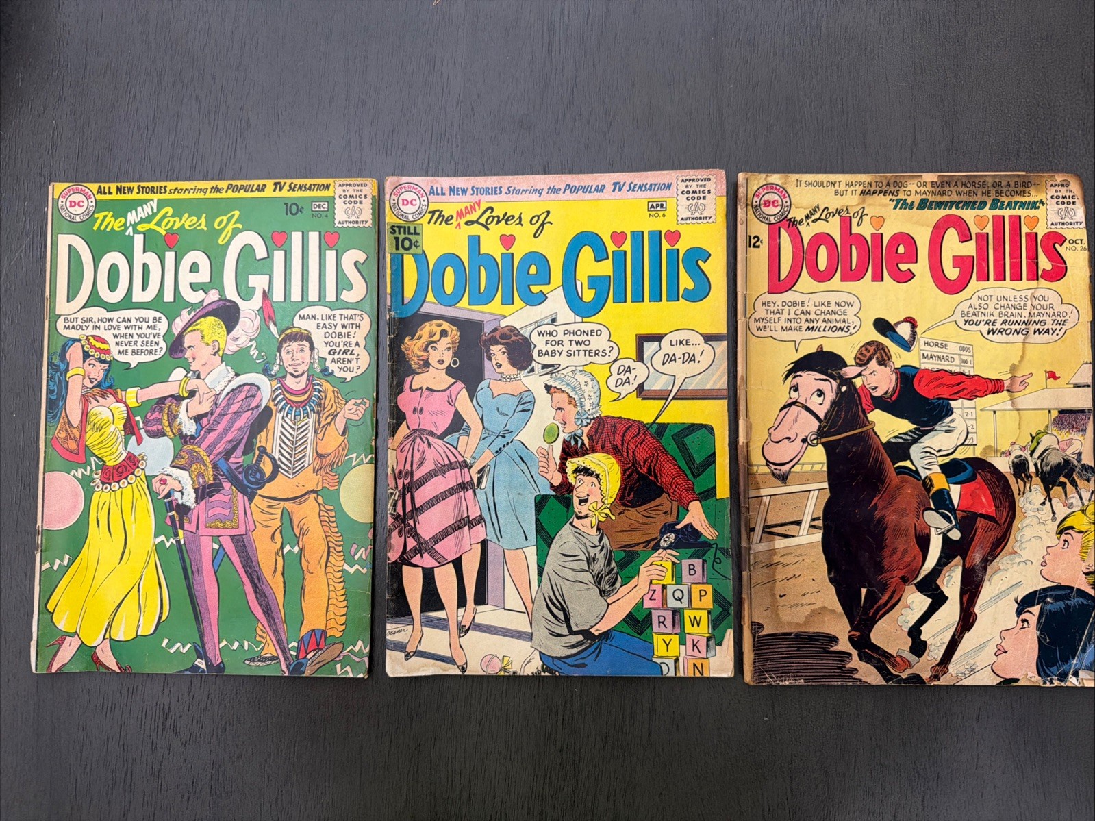 The Many Loves of Dobie Gillis #4 #6 #26 DC Comics Silver Age Lot of 3 1960s