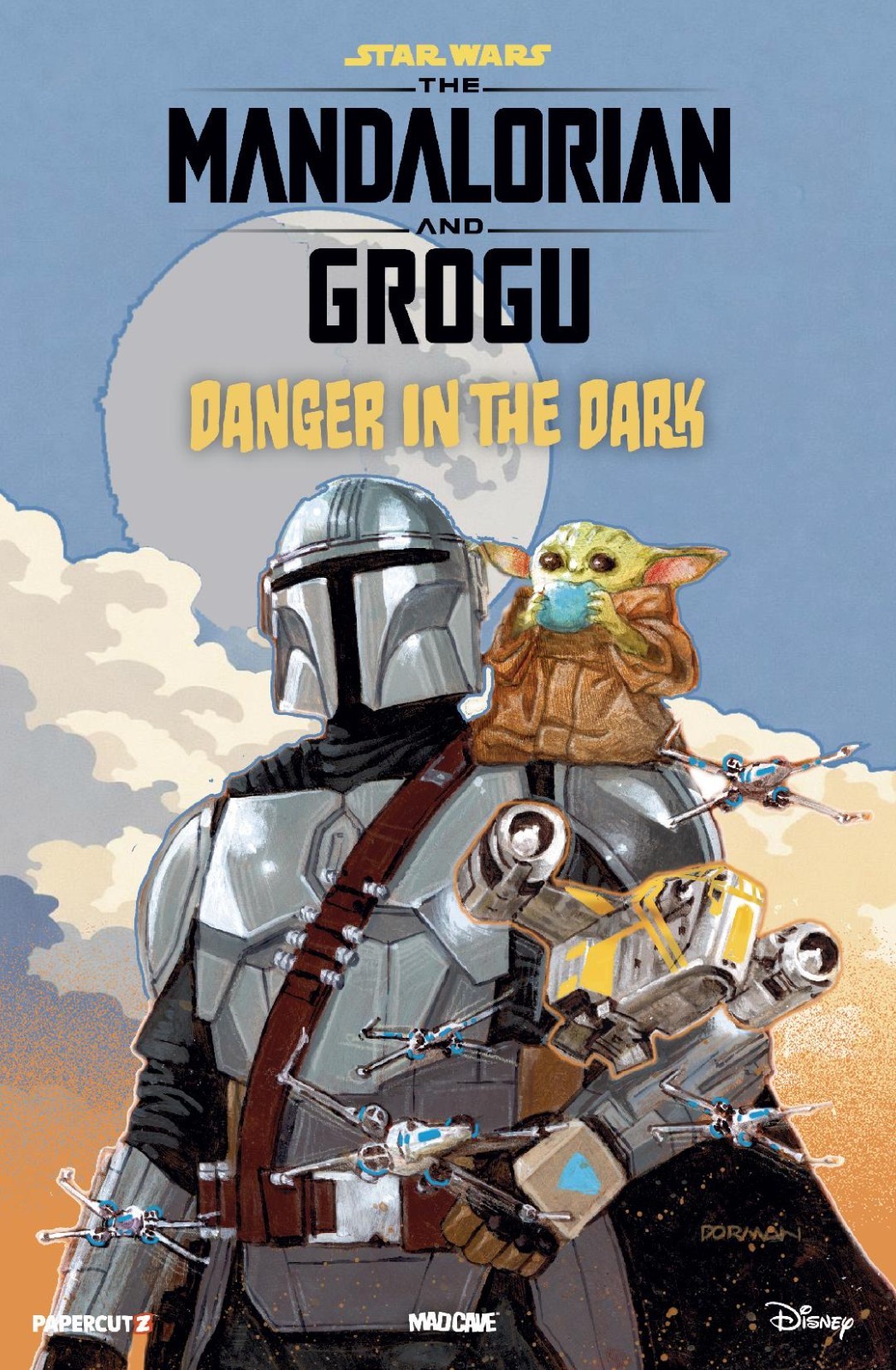Mandalorian & Grogu: Danger in the Dark #1 Dave Dorman Trade,Virgin,Foil NM+ Mandalorian & Grogu: Danger in the Dark #1 Dave Dorman Trade,Virgin,Foil NM+