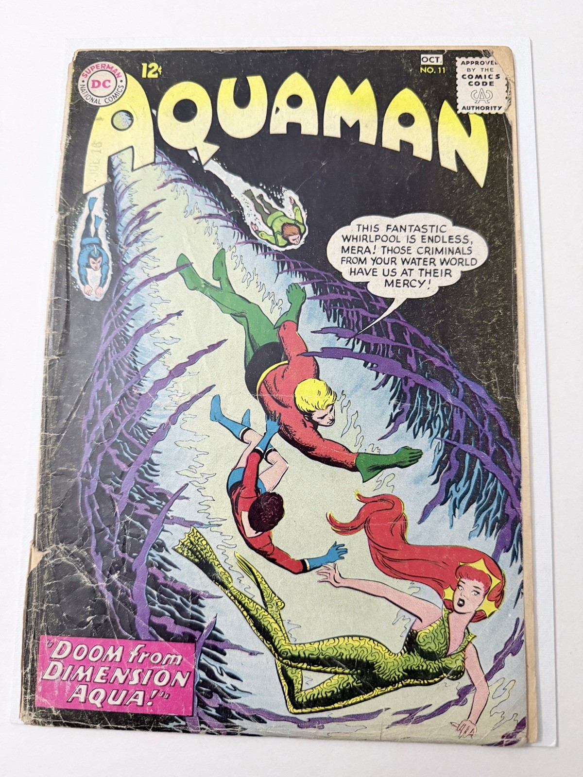Aquaman #11 1963 1st Appearance Mera Silver Age DC Comics Key Low Grade