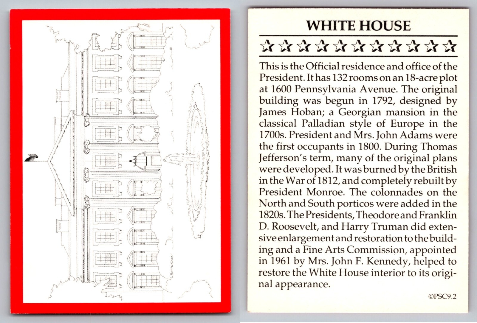 1994 Presidential Sports Cards - The White House / United States of America