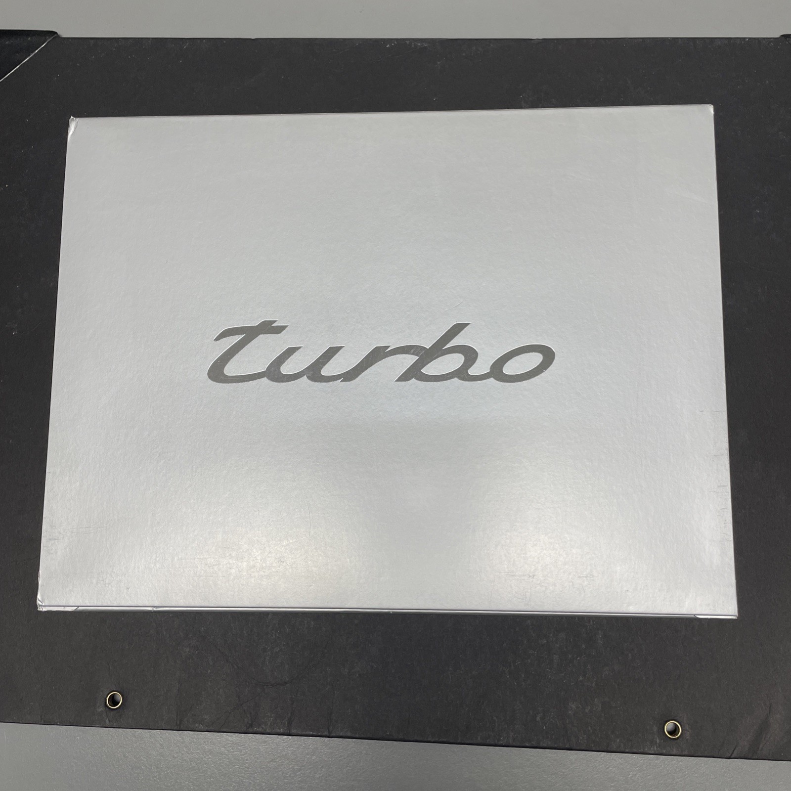 NIB Porsche 911 Turbo Hardcover Sales Brochure VTG Engine Model, Silver Box 997