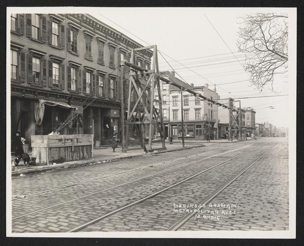 Graham Avenue and Metropolitan Avenue Brooklyn New York 1920s Old Photo 3