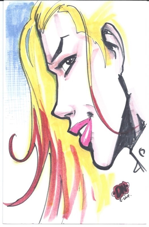 David Nakayama Original Art Sketch Signed DN 2004 Proximity Effect Color 1/1 David Nakayama Original Art Sketch Signed DN 2004 Proximity Effect Color 1/1