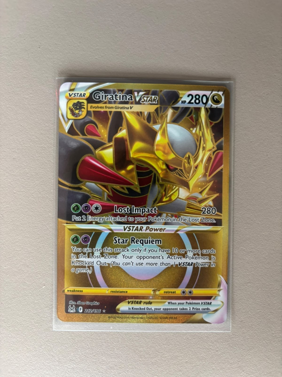 Giratina 212/196 - English - Near Mint - Pokemon TCG