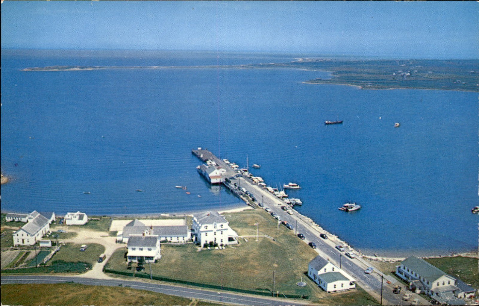 Block Island RI Narragansett Inn and Cottages c1940s-50s Vintage Postcard Block Island RI Narragansett Inn and Cottages c1940s-50s Vintage Postcard