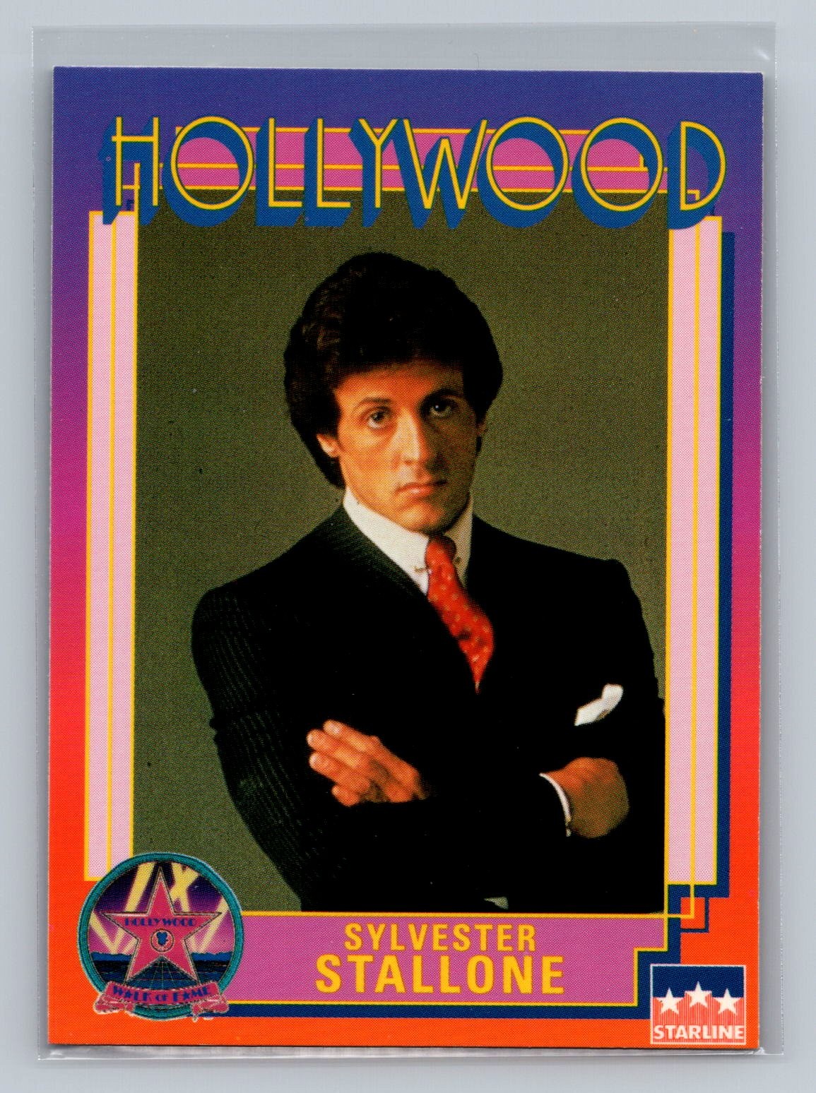 1991 Starline Hollywood Walk of Fame - #9 Sylvester Stallone