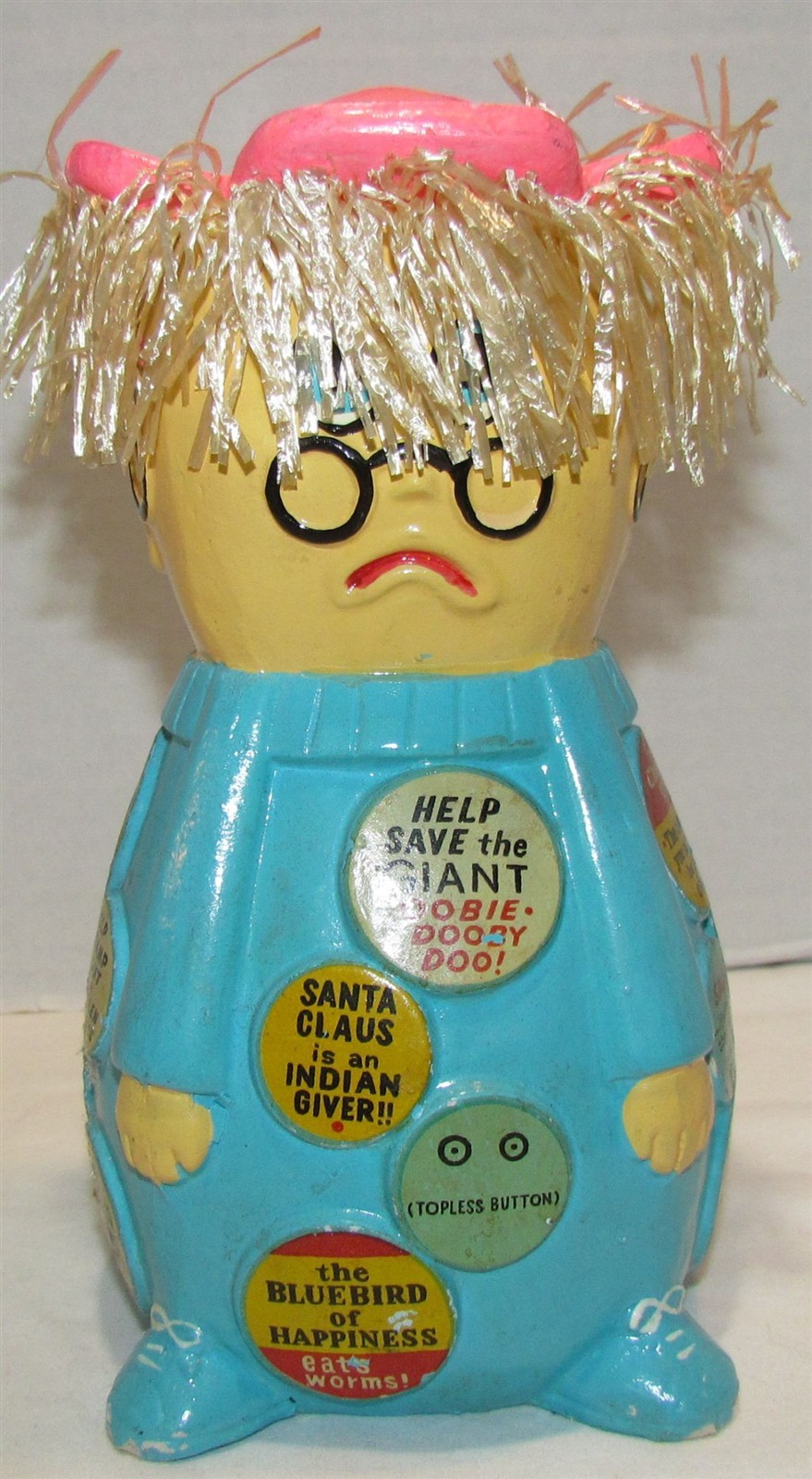 1970\'s Lego Moody Mary Hippie 4 Sided Bank