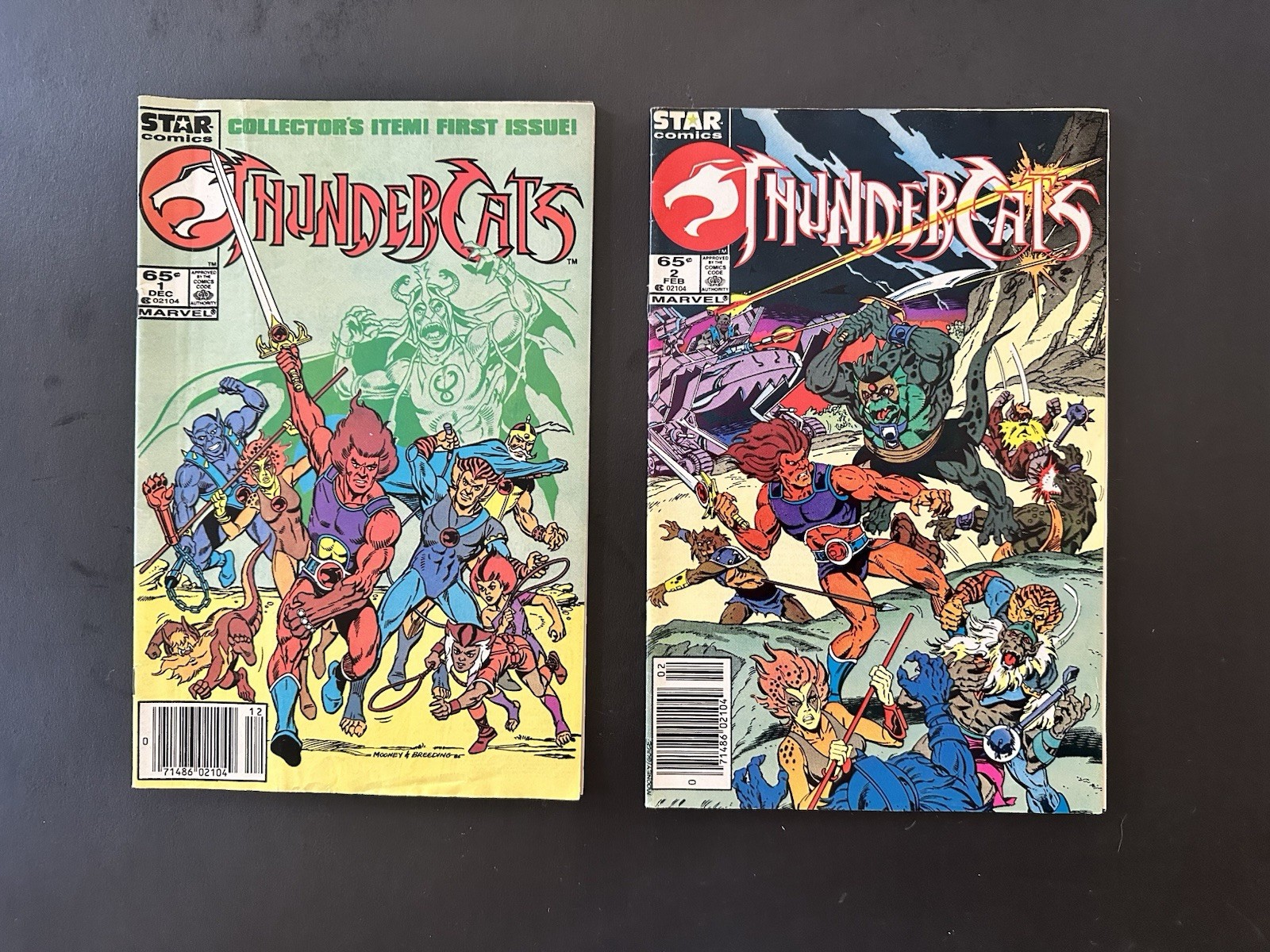Marvel Comics ThunderCats #1 & # 2 (1985). Used Read Copies. Please Read