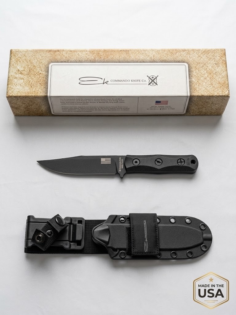 Ka-Bar Ek Commando Short Clip Point Fixed Blade Knife (5.06 Ka-Bar Ek Commando Short Clip Point Fixed Blade Knife (5.06