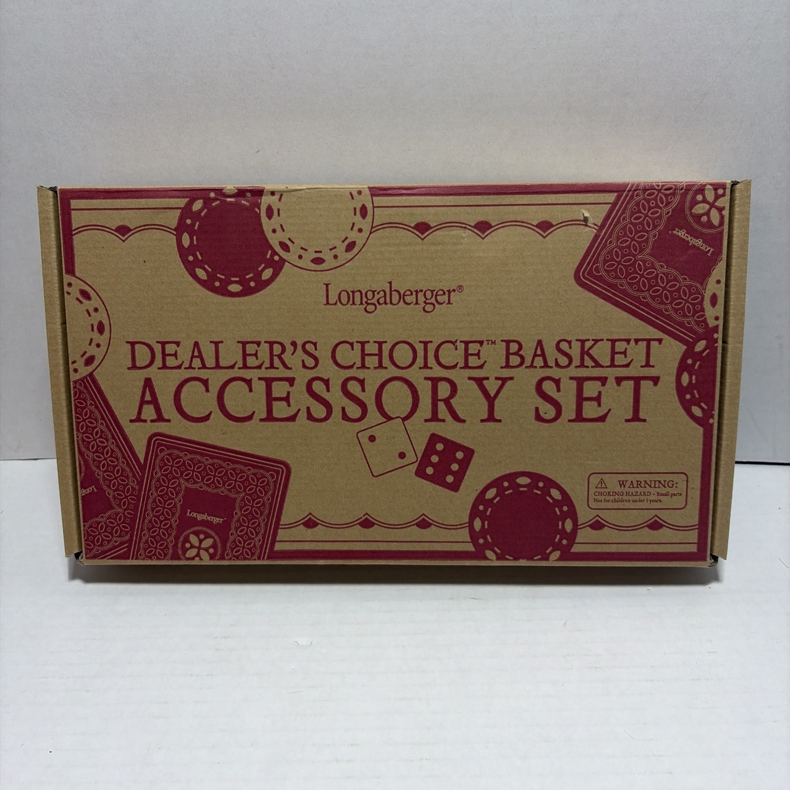 Longaberger Dealer's Choice Basket ACCESSORY SET ~ Used Longaberger Dealer's Choice Basket ACCESSORY SET ~ Used