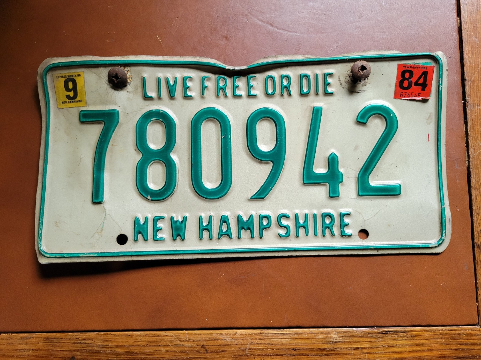 Vintage 1984 New Hampshire License Plate Live Free Or Die 1980s NH Tag 780942