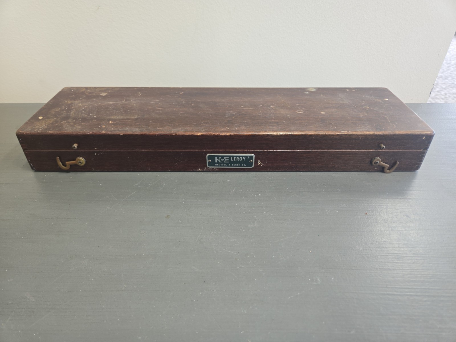 Vintage Leroy Lettering Keuffel & Esser CO. S18 USA W/ Wooden Case