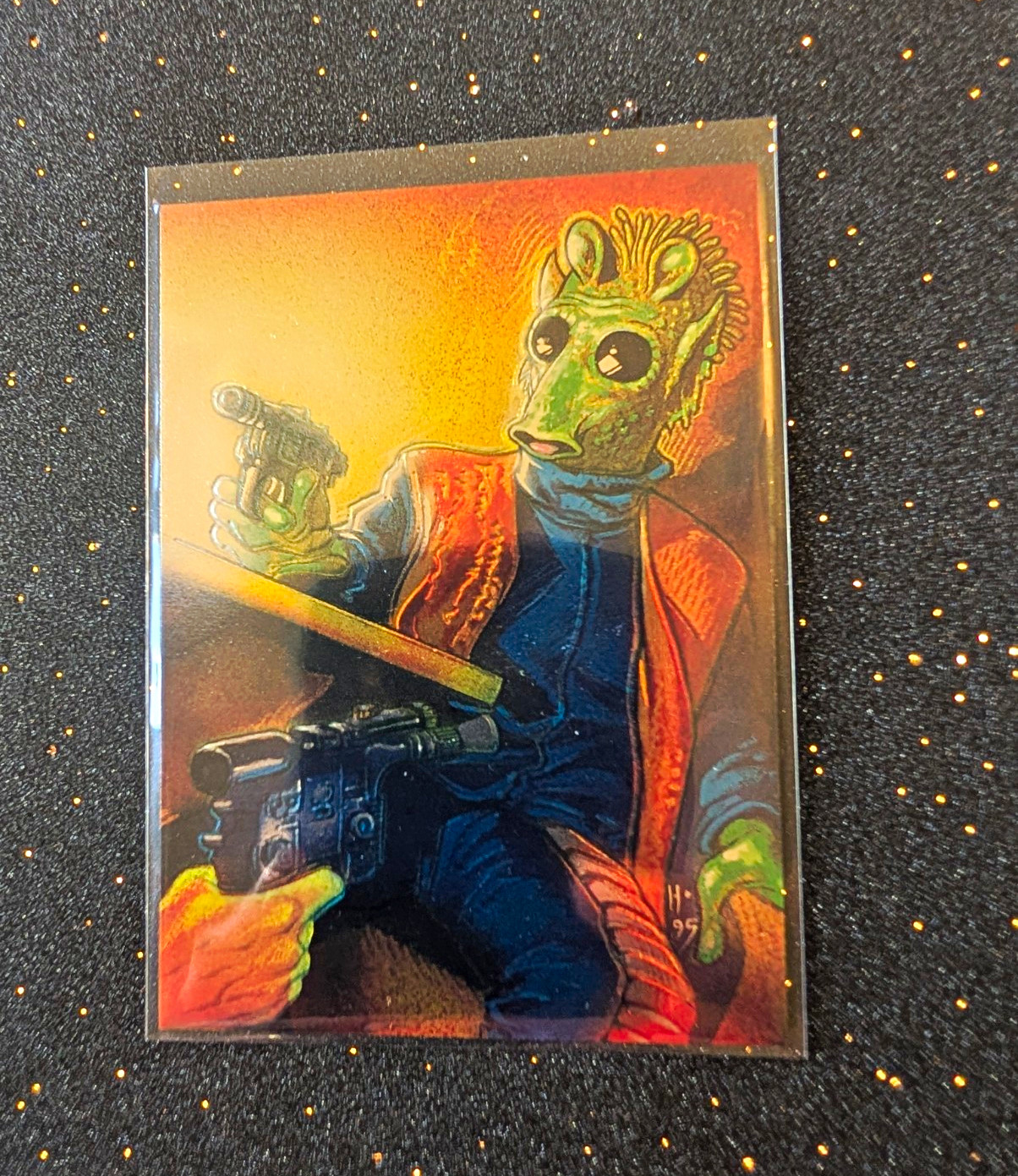Topps 1995 Star Wars Finest Greedo #64 Etched Foil