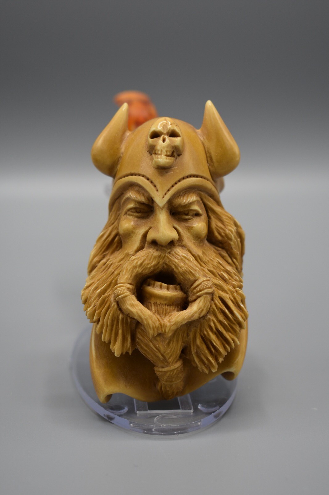 XL Ancient Viking Pipe Handmade Block Meerschaum-NEW W CASE#585 XL Ancient Viking Pipe Handmade Block Meerschaum-NEW W CASE#585