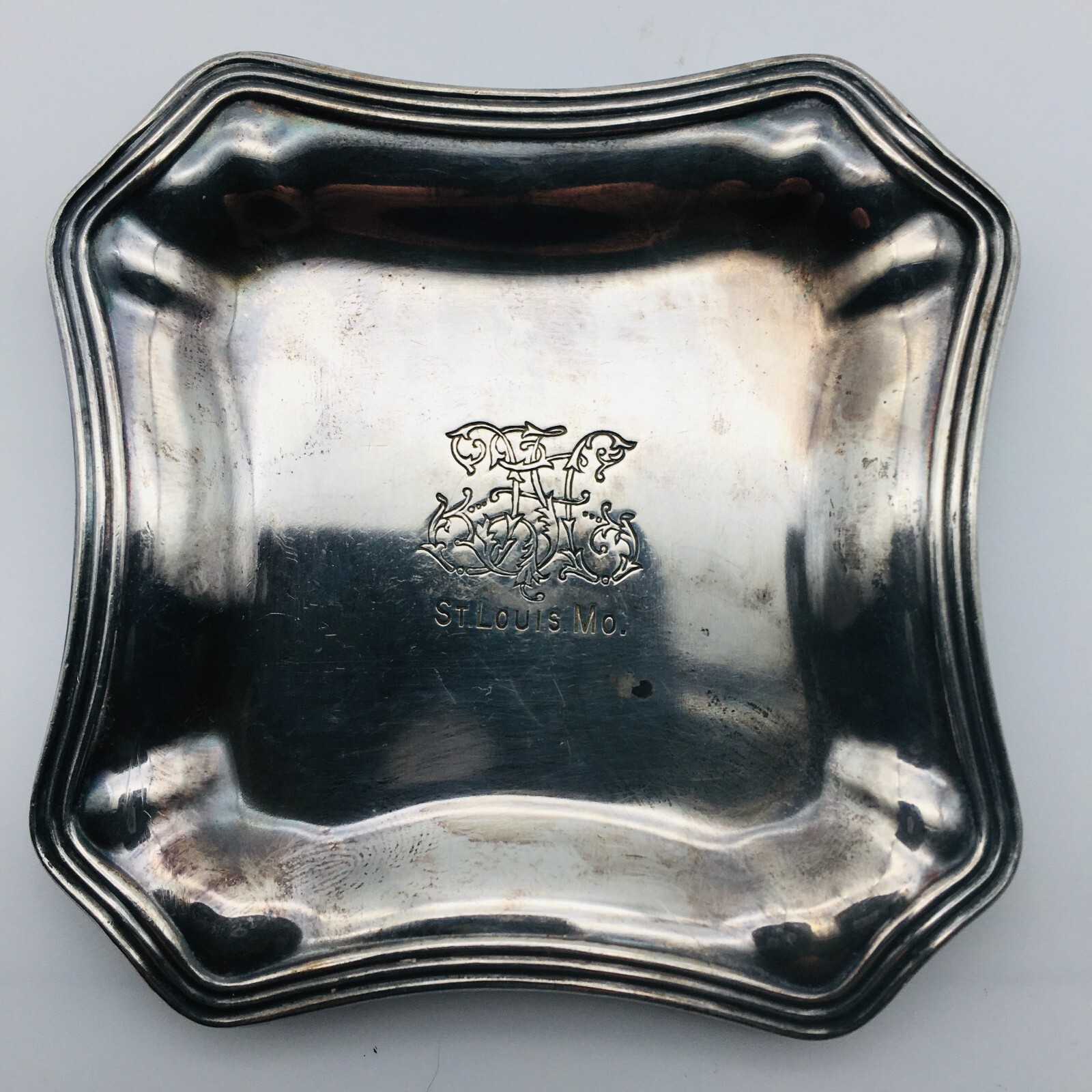Hotel Jefferson St. Louis Missouri Silverplate  Butter Pat Early 1920's Era