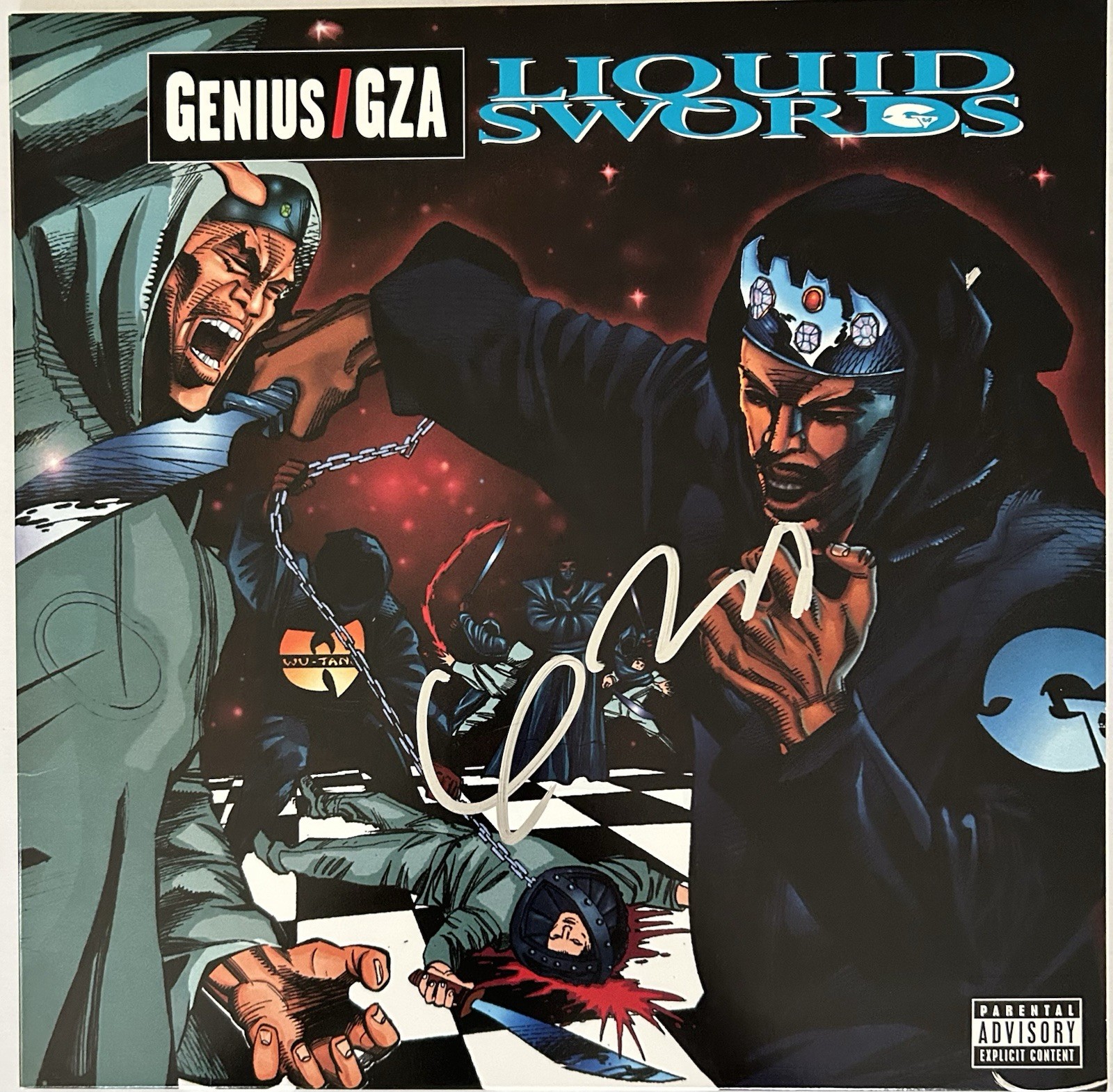 GZA SIGNED LIQUID SWORDS VINYL LP WU TANG CLAN GENIUS RARE HIP HOP - BECKETT COA