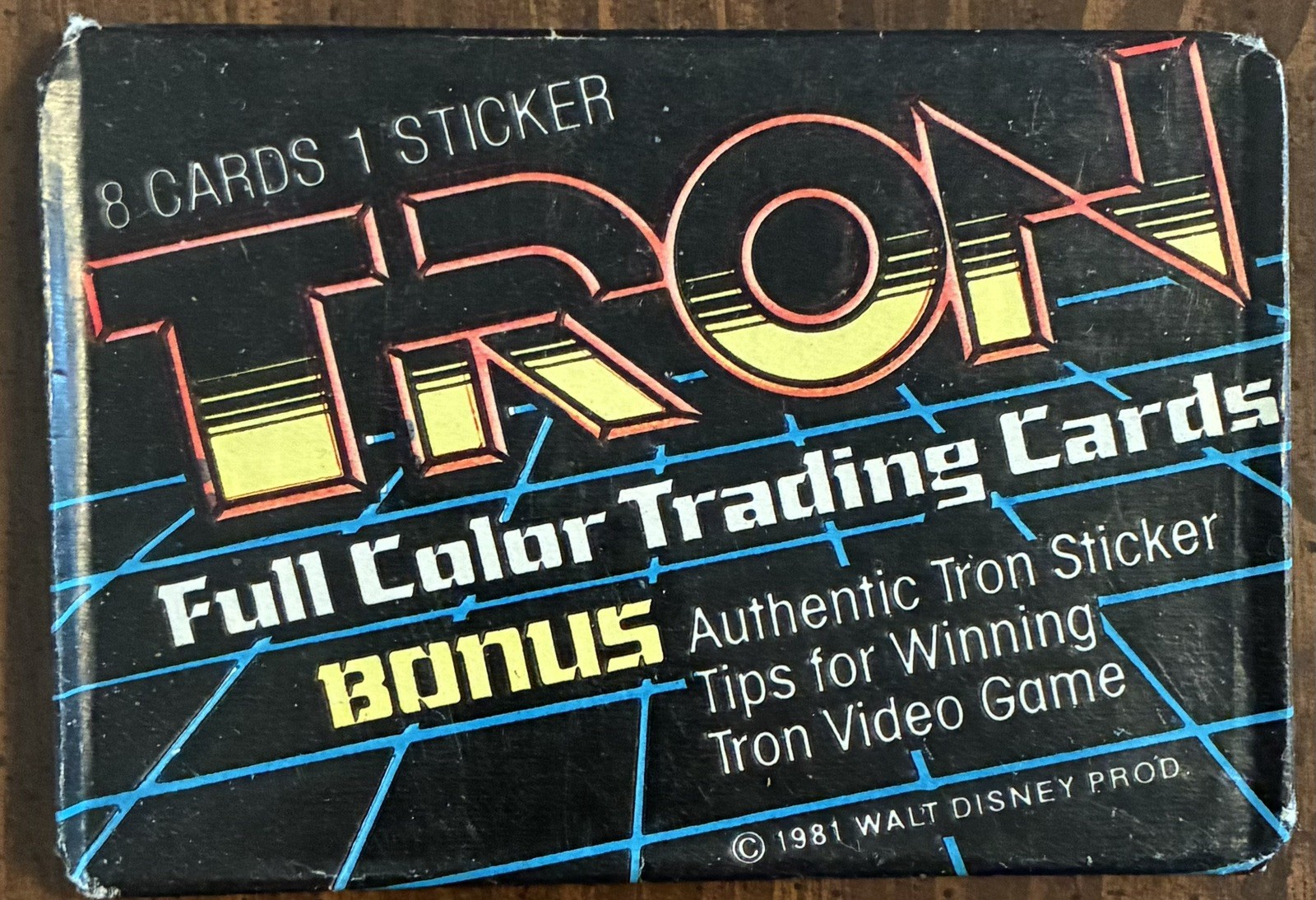 1981 TRON TRADING CARD PACK~TRON MOVIE - (1) DONRUSS Factory Sealed Pack 1981 TRON TRADING CARD PACK~TRON MOVIE - (1) DONRUSS Factory Sealed Pack