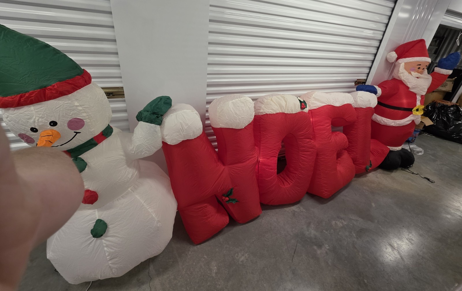 Gemmy Airblown Inflatable NOEL Letters Word 14 FT Snowman Christmas Santa Yard