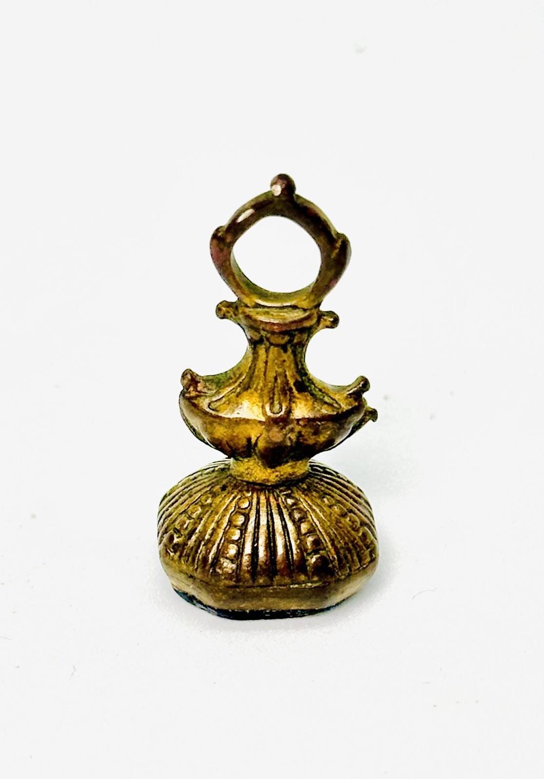 Antique Georgian 9ct Gold Wax Seal Fob Pendant Dove of Peace Carving c1820 9k