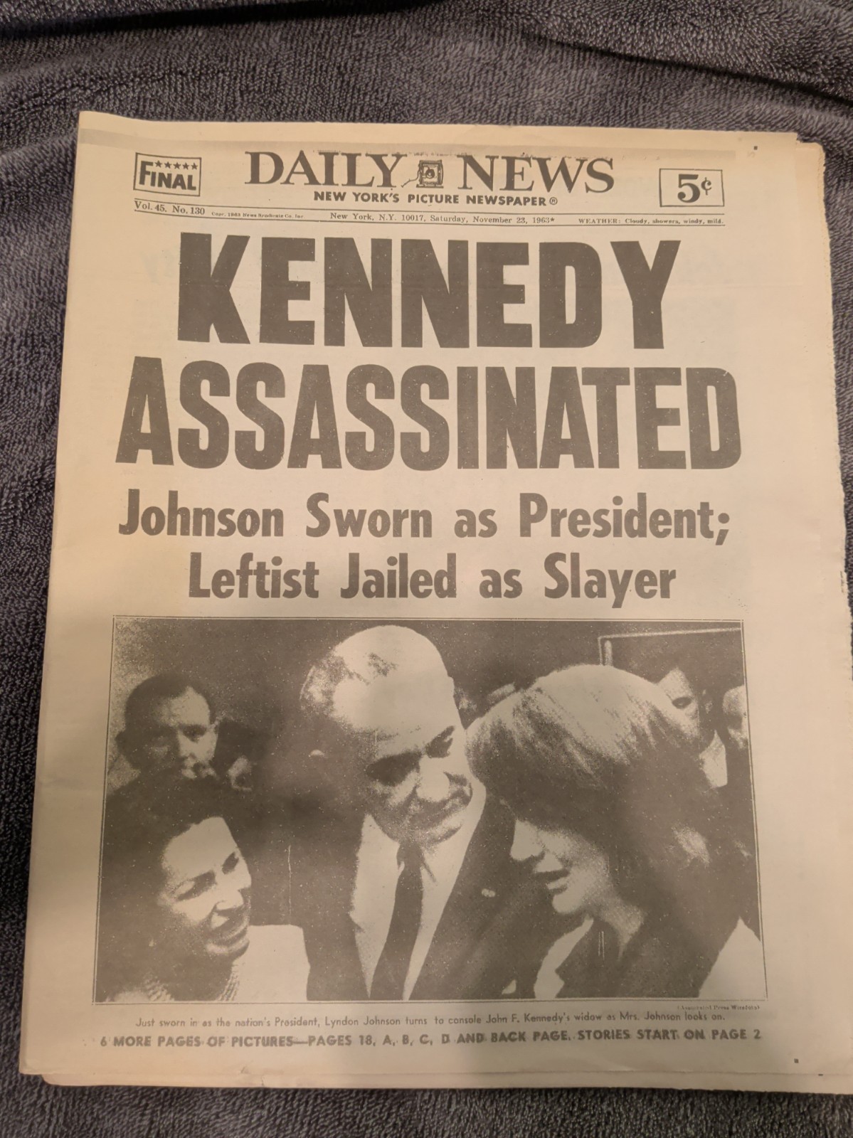 Daily News November 23rd 1963 Daily News November 23rd 1963