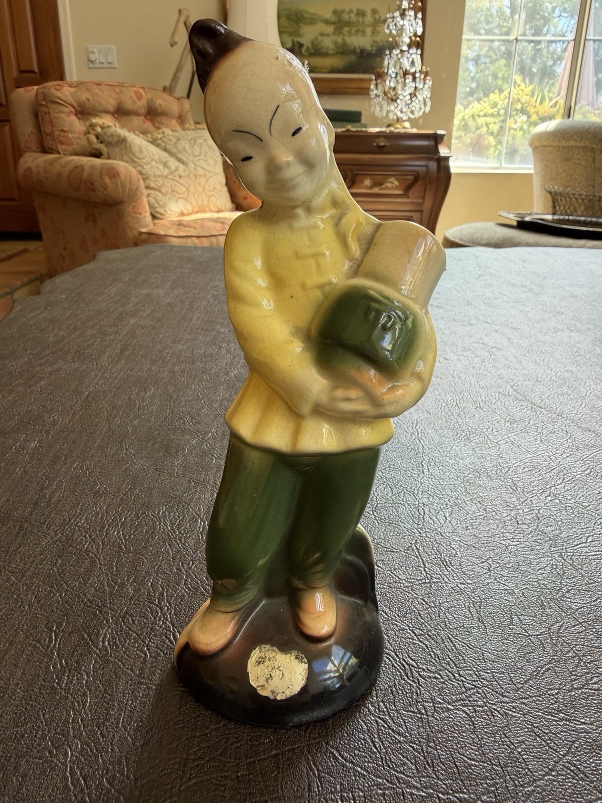Vintage Royal Copley Chinoiserie Porcelain Figurine 1950s Chinese Style USA Made Vintage Royal Copley Chinoiserie Porcelain Figurine 1950s Chinese Style USA Made