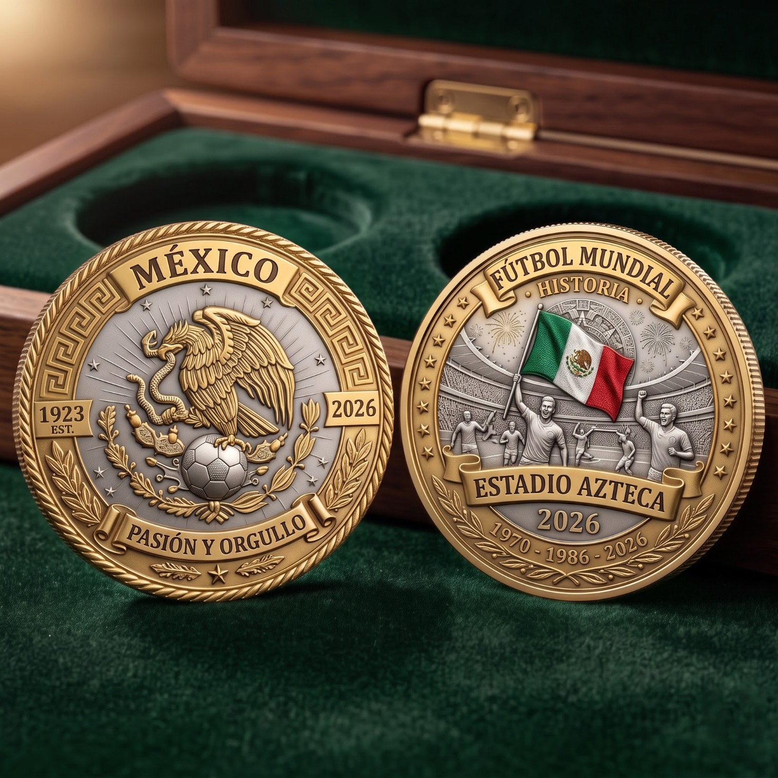 Mexico 2026 Soccer World Cup Estadio Azteca Commemorative Ornament Fan Gift