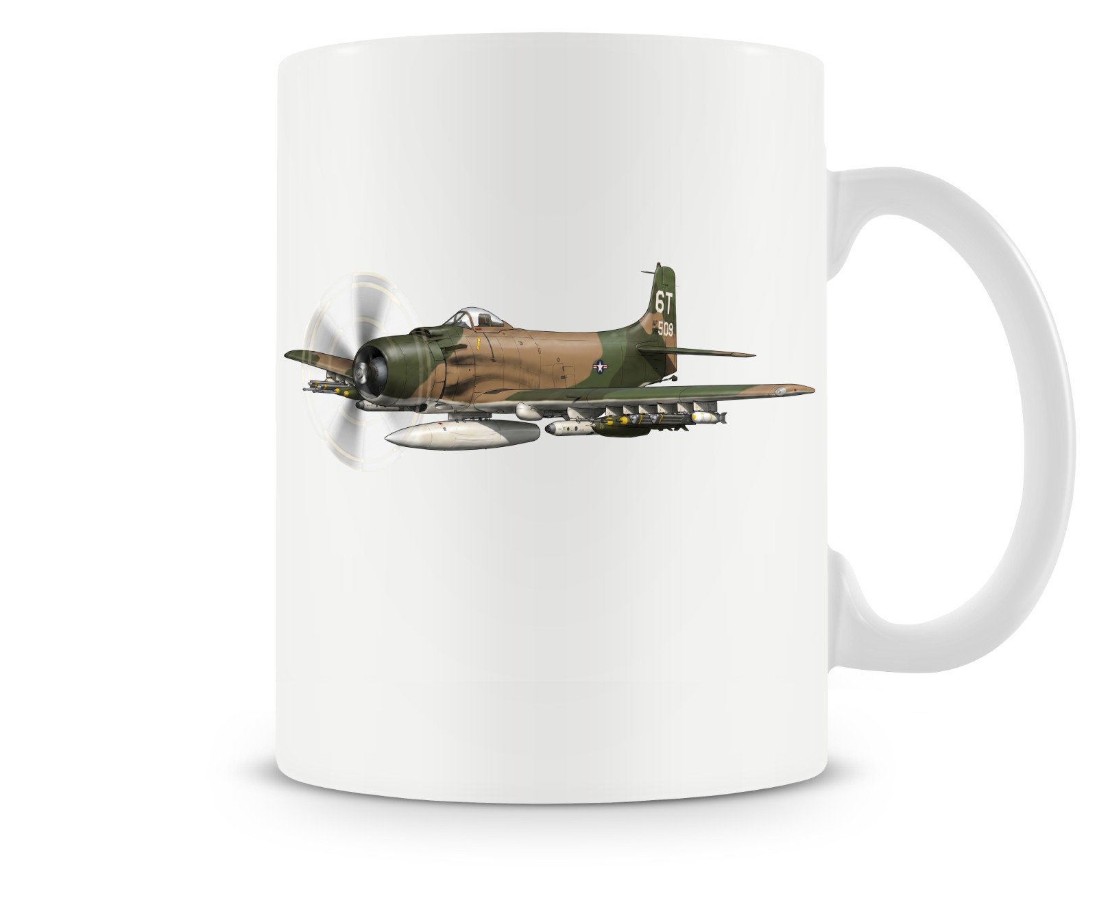 Douglas A-1J Skyraider Ceramic Coffee Mug - 15oz. Douglas A-1J Skyraider Ceramic Coffee Mug - 15oz.
