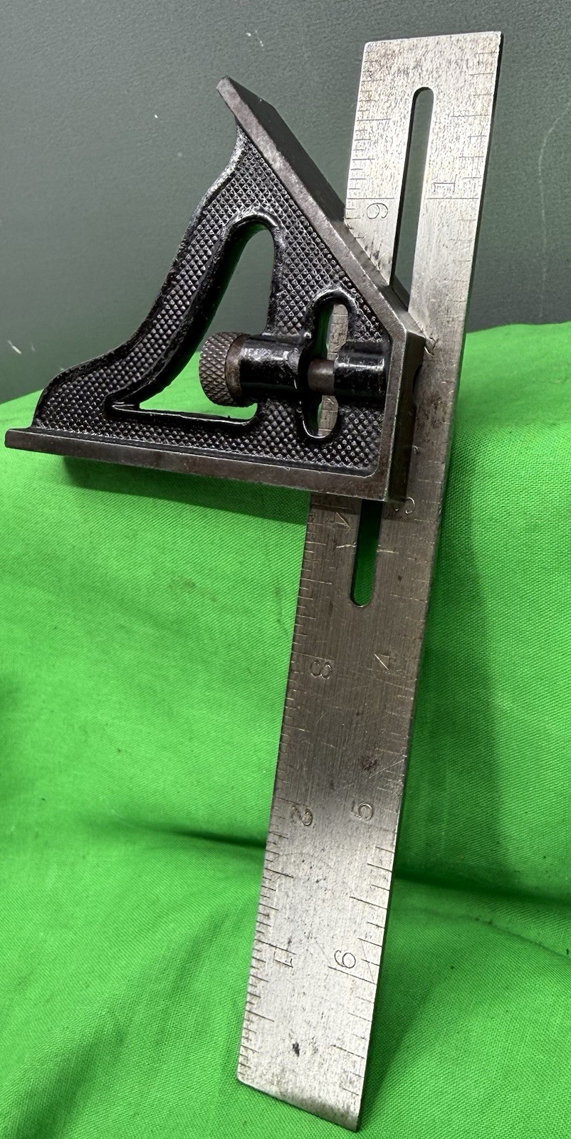 Antq Stanley # 21 Slotted Blade Combination Square Pat. 1-23-17  Sweetheart Logo