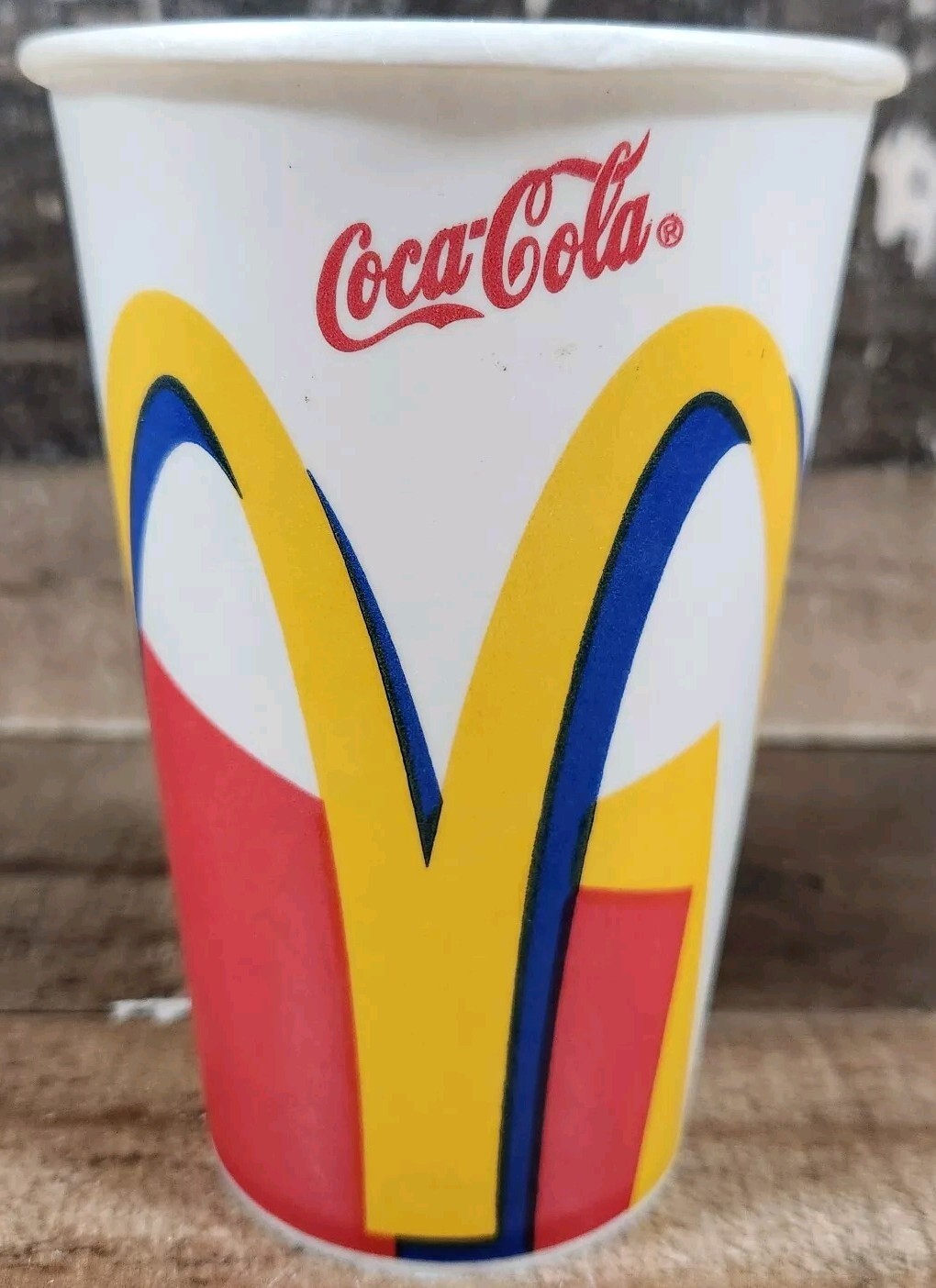 Vintage 90s McDonald\'s Wax Paper Cup 1996 Fast Food Movie Prop Vintage 90s McDonald\'s Wax Paper Cup 1996 Fast Food Movie Prop