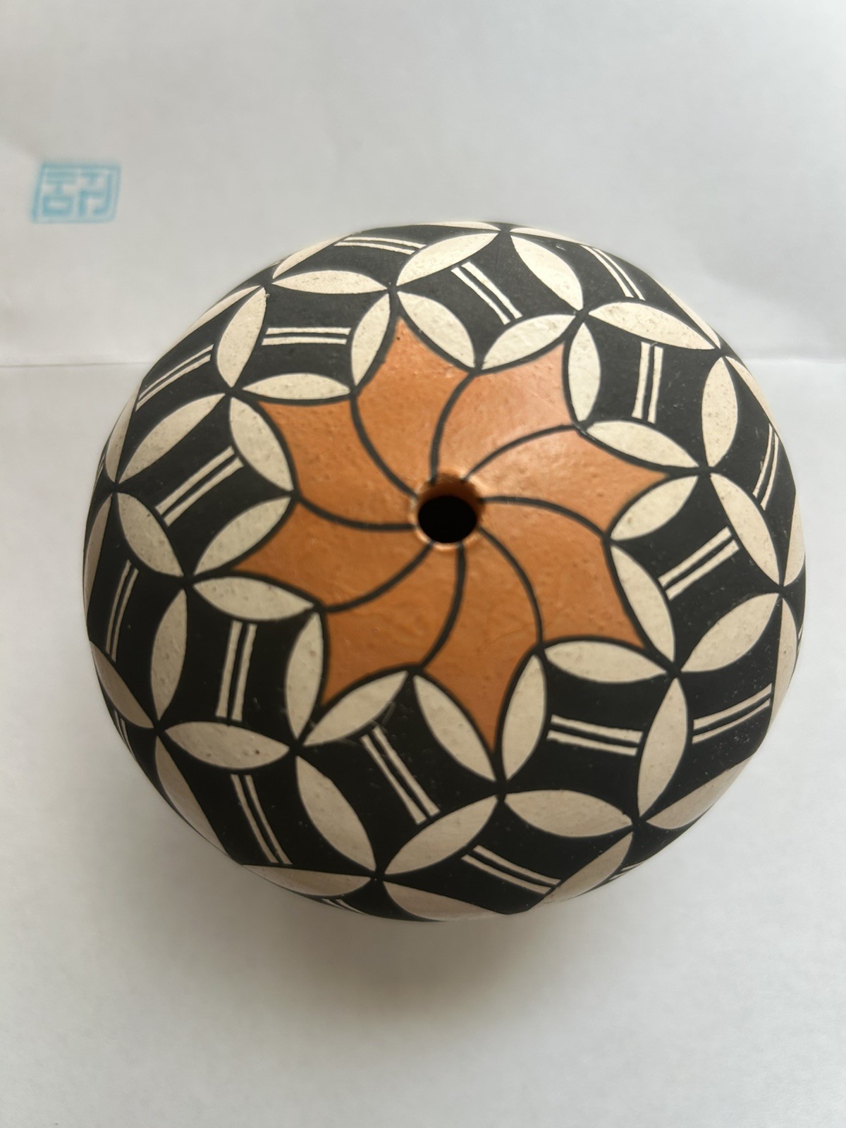 1980 Fine Line Acoma Pueblo Pottery New Mexico Seed Pot Vessel Native American 1980 Fine Line Acoma Pueblo Pottery New Mexico Seed Pot Vessel Native American