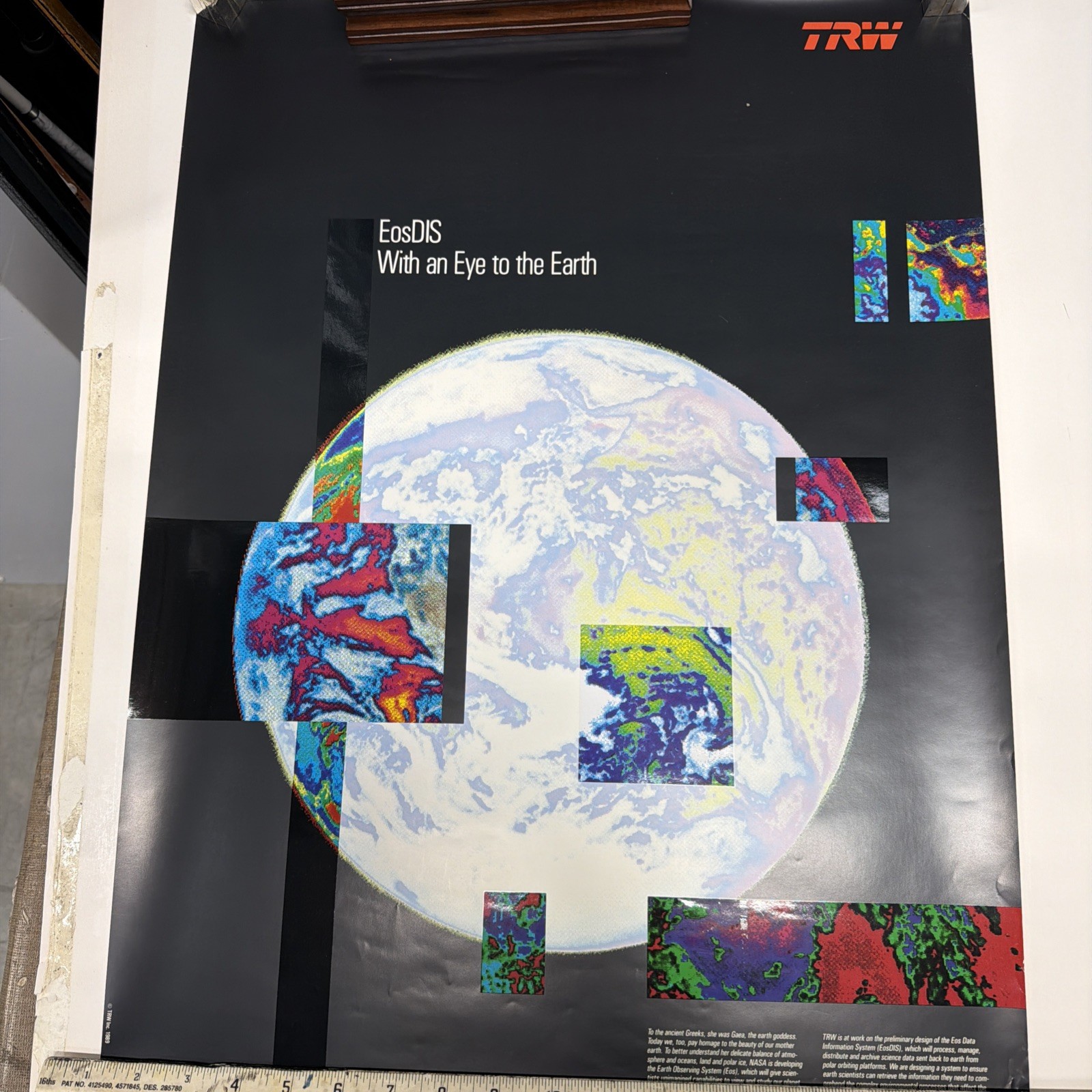 Vintage 1988 GE Aerospace NASA Space Poster Art Steve Kleier T.S. Eliot Vintage 1988 GE Aerospace NASA Space Poster Art Steve Kleier T.S. Eliot