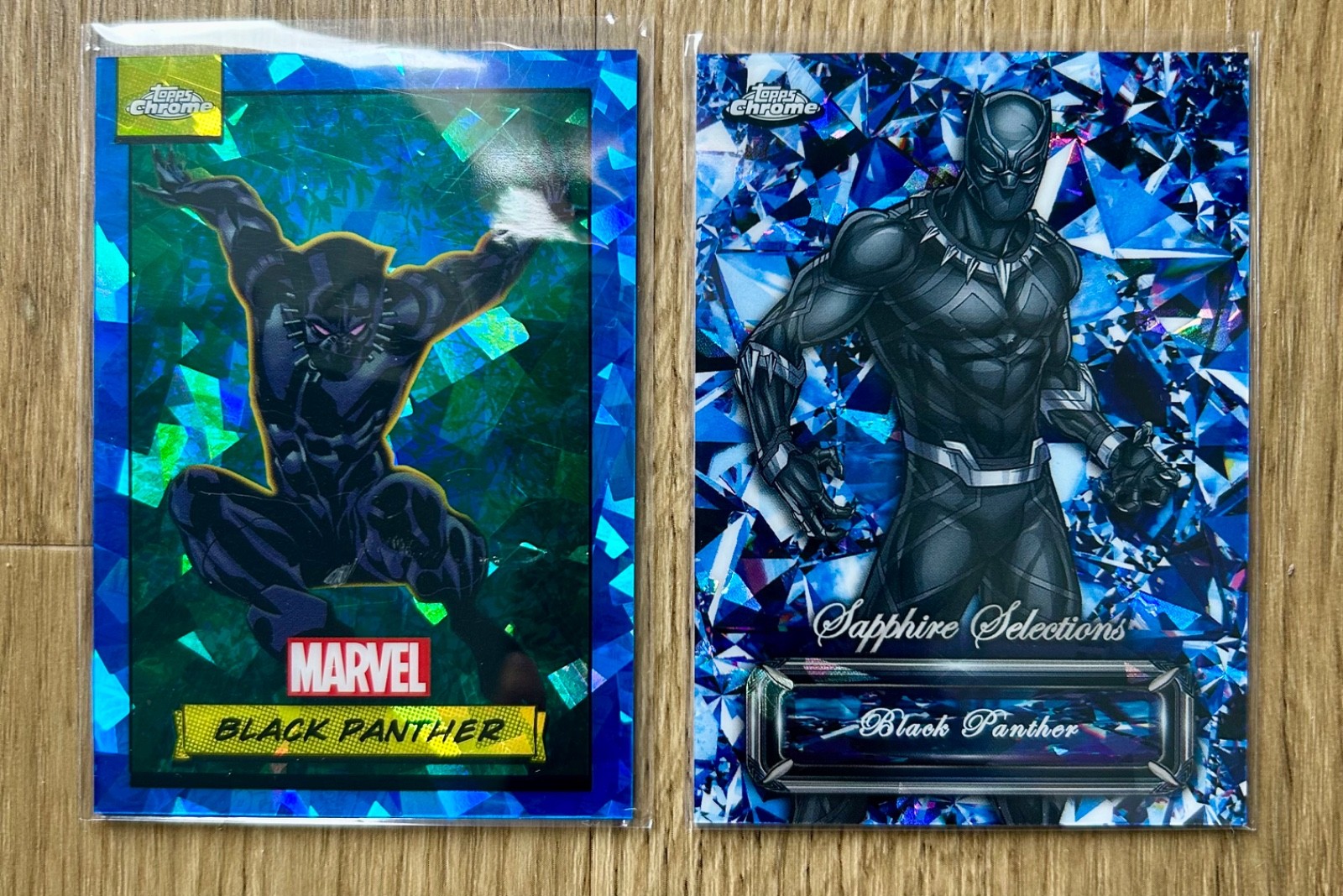 2024 Topps Marvel Sapphire Black Panther Sapphire Selections SS-5 + Base