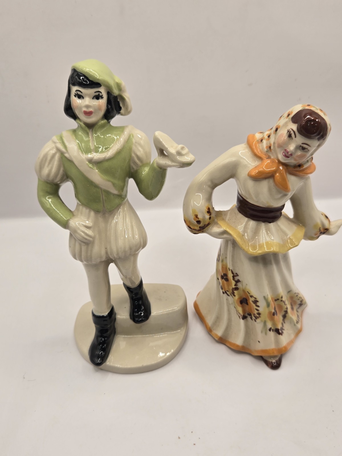 Vtg Ceramic Arts Studio Madison WI Figurine Lot Prince Charming Polish Girl MCM