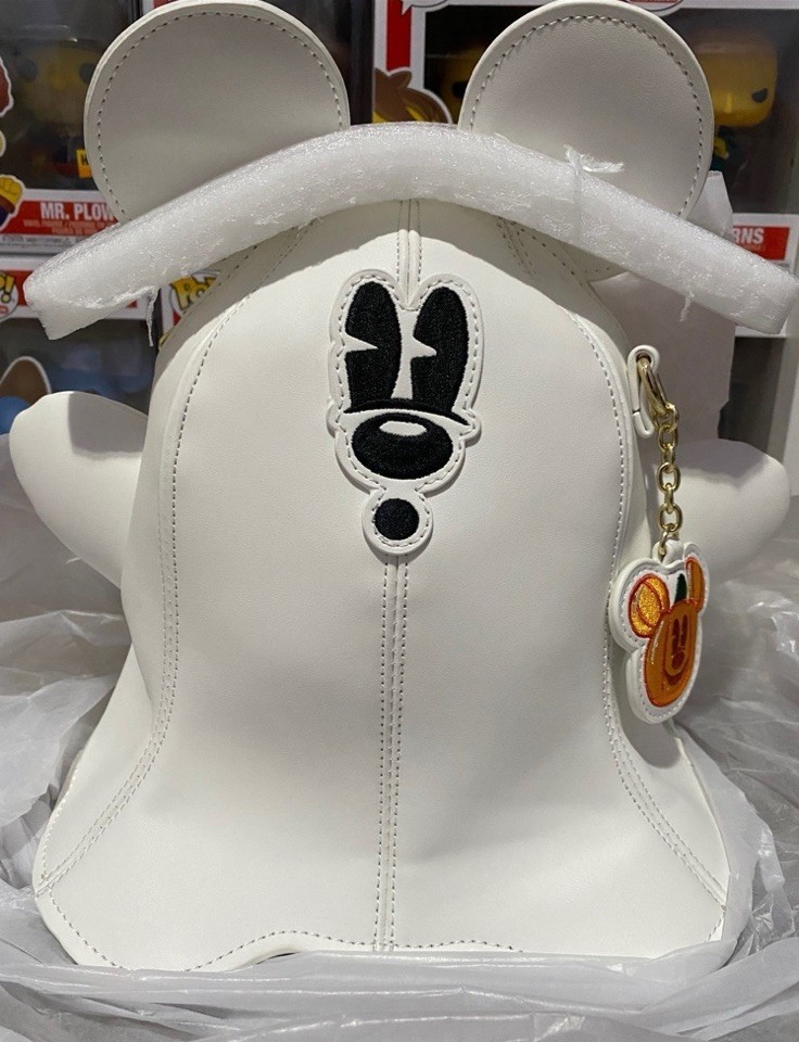 Loungefly Stitch Shoppe Mickey Mouse Ghost Glow-in-the-Dark Crossbody Bag Loungefly Stitch Shoppe Mickey Mouse Ghost Glow-in-the-Dark Crossbody Bag