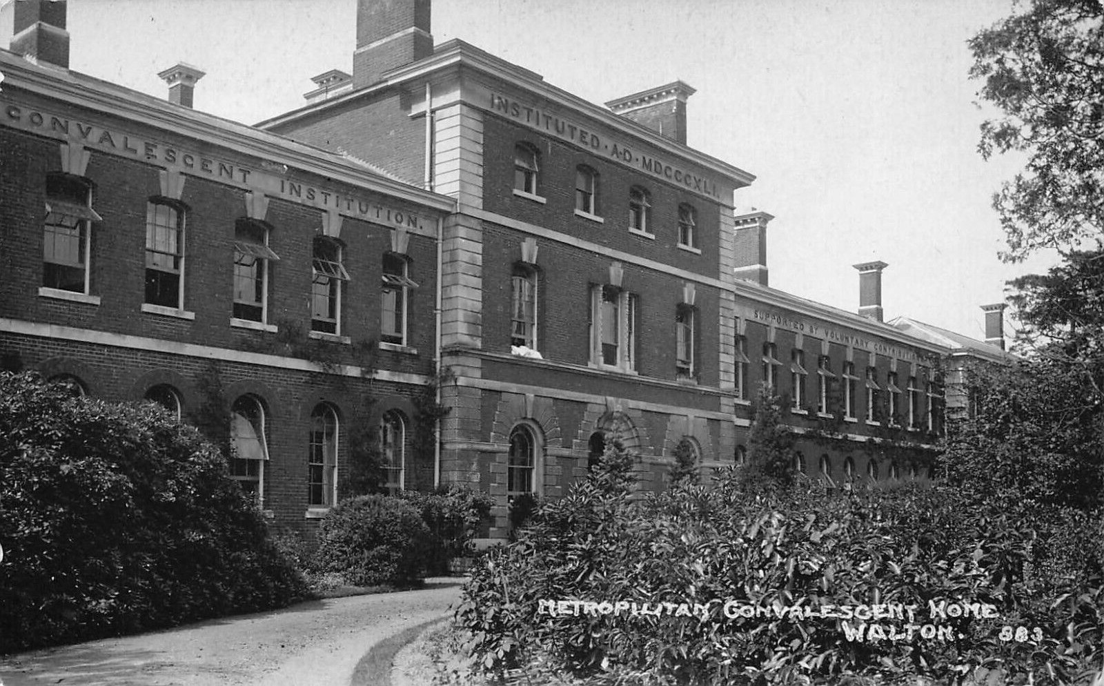 POSTCARD WALTON METROPOLITAN CONVALESCENT HOME