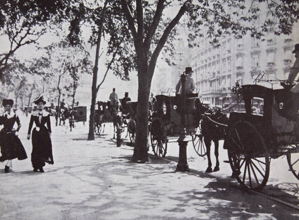 Street scene New York City USA early 1900s Historic Old Photo Street scene New York City USA early 1900s Historic Old Photo