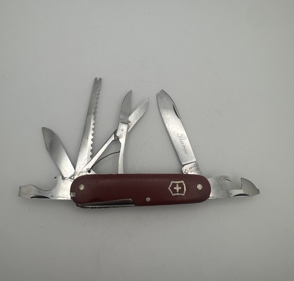 Rare 1951-1952 Armee Suisse Victorinox Fisherman Folding Knife Early Phillips Rare 1951-1952 Armee Suisse Victorinox Fisherman Folding Knife Early Phillips