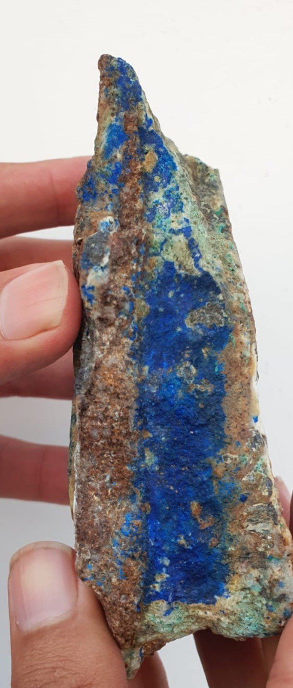 azurite with malachite blue copper ore specimen natural stone   548 grams