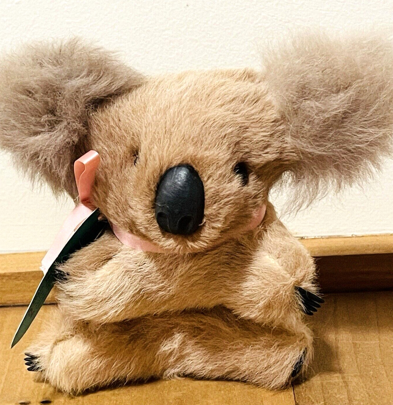 Morella KOALA Australia Plush Souvenir Blue Gum Vtg Real Fur 5