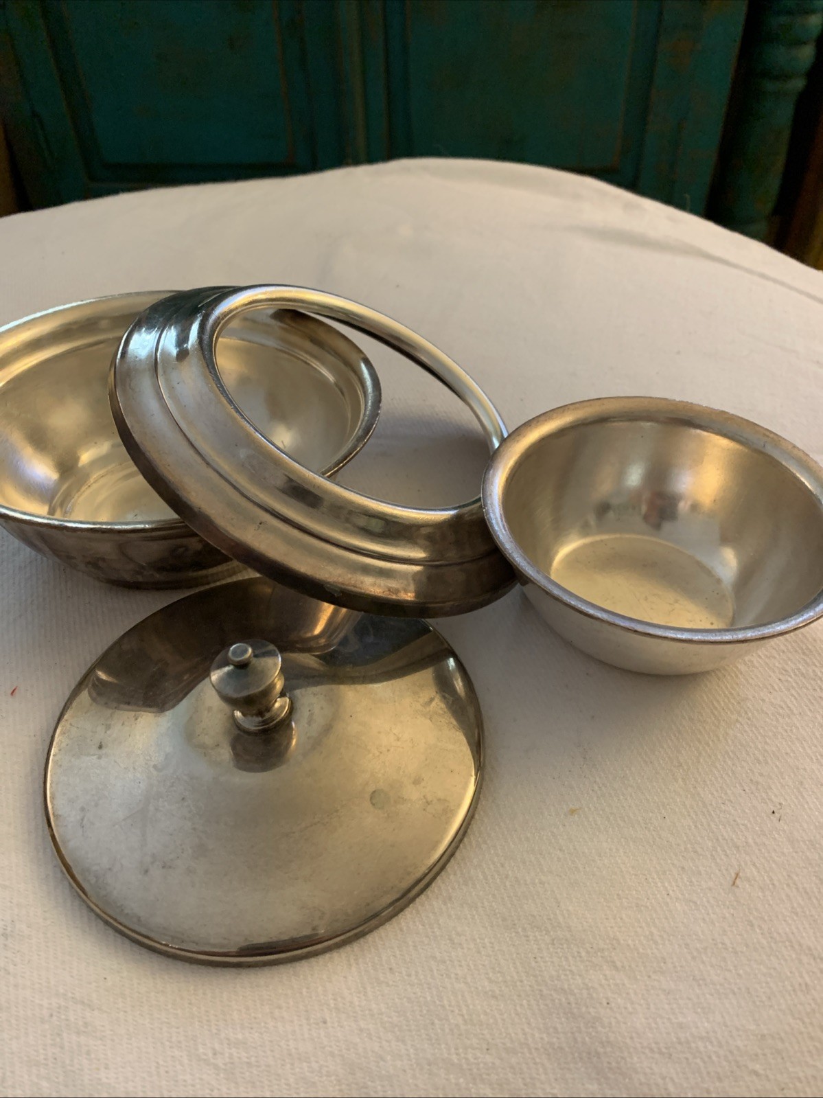 Antique 1950's SHERATON HOTEL Silver Ice Cream Sorbet Chiller Bowl Reed & Barton Antique 1950's SHERATON HOTEL Silver Ice Cream Sorbet Chiller Bowl Reed & Barton