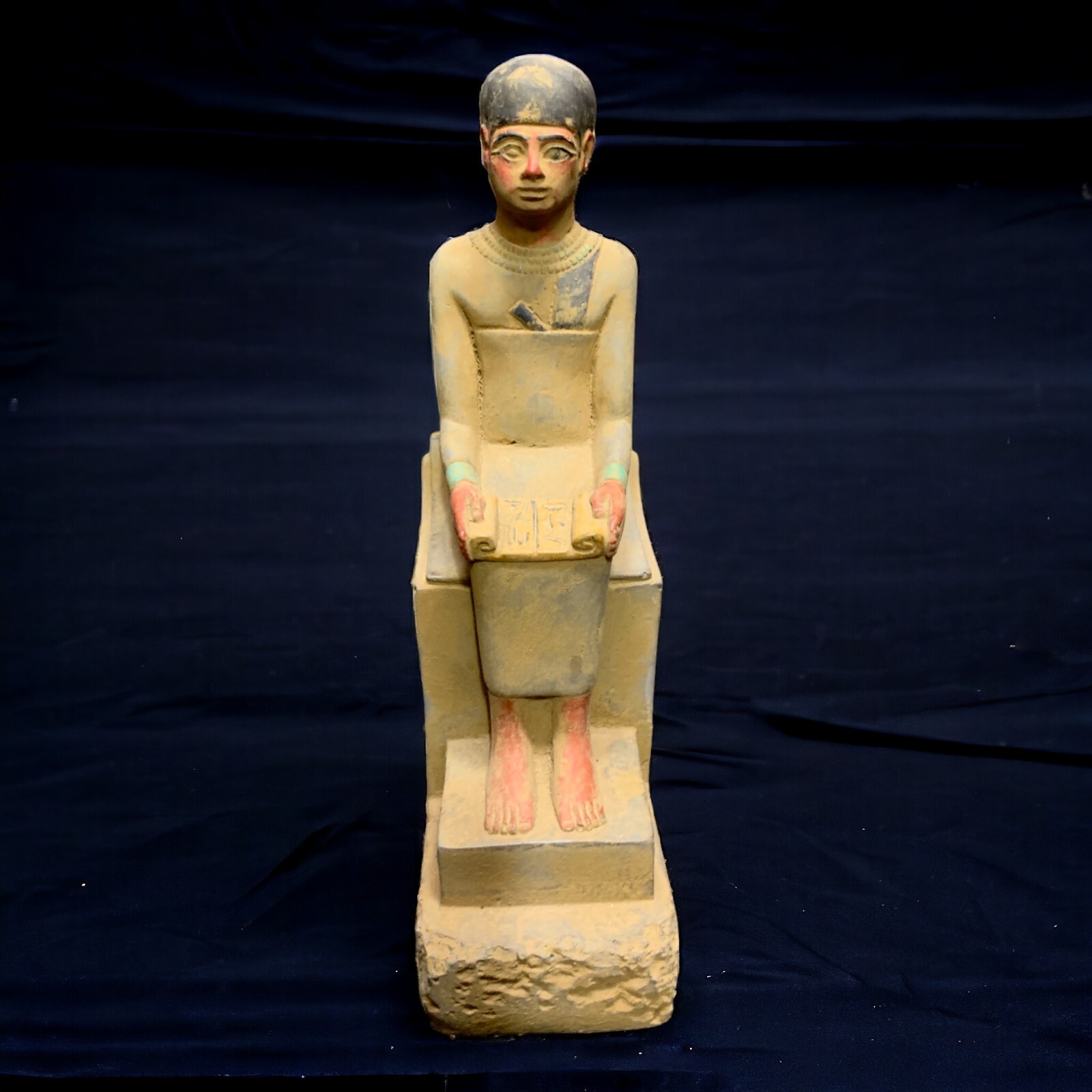 Unique Ancient Egyptian Antique Rare Statue King Imhotep Pharaonic Egyptian BC