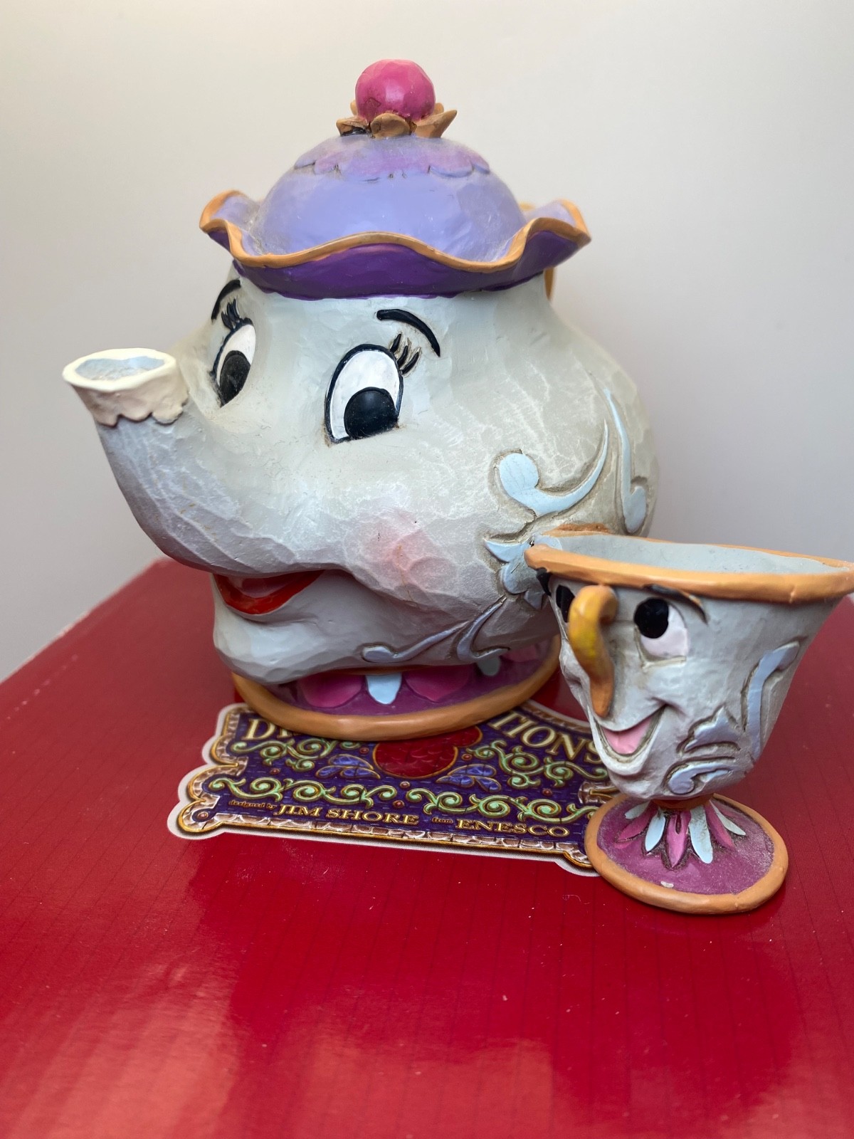 NEW Jim Shore Disney Traditions Mrs. Pots & Chip “A Mother’s Love”