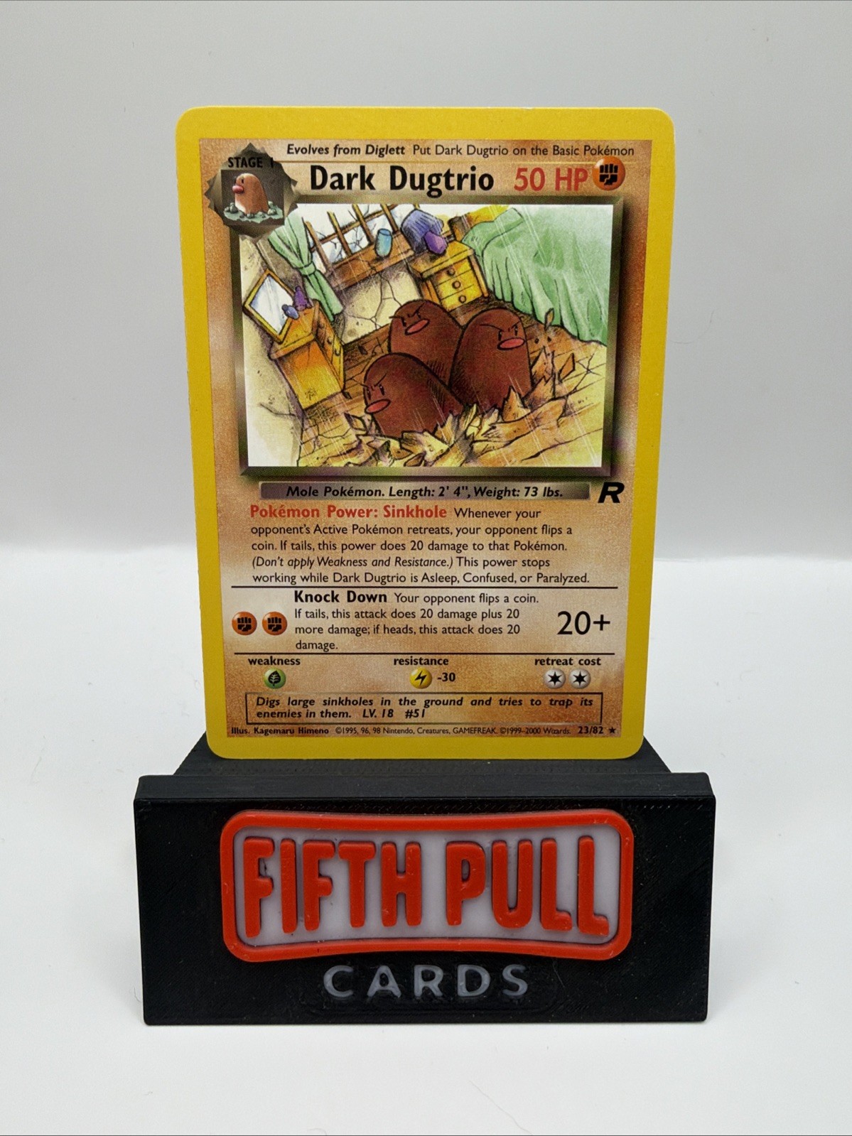 Pokémon TCG Dark Dugtrio 23/82 Team Rocket Unlimited Rare English Pokémon TCG Dark Dugtrio 23/82 Team Rocket Unlimited Rare English