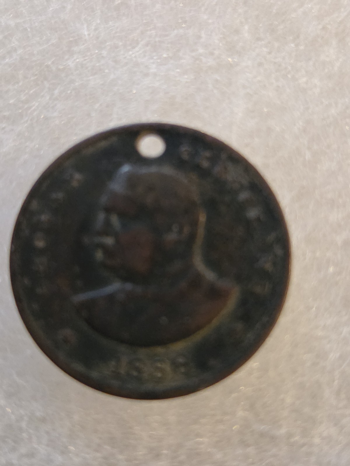 1888 Grover Cleveland Campaign Medal Original Collectible 1888 Grover Cleveland Campaign Medal Original Collectible