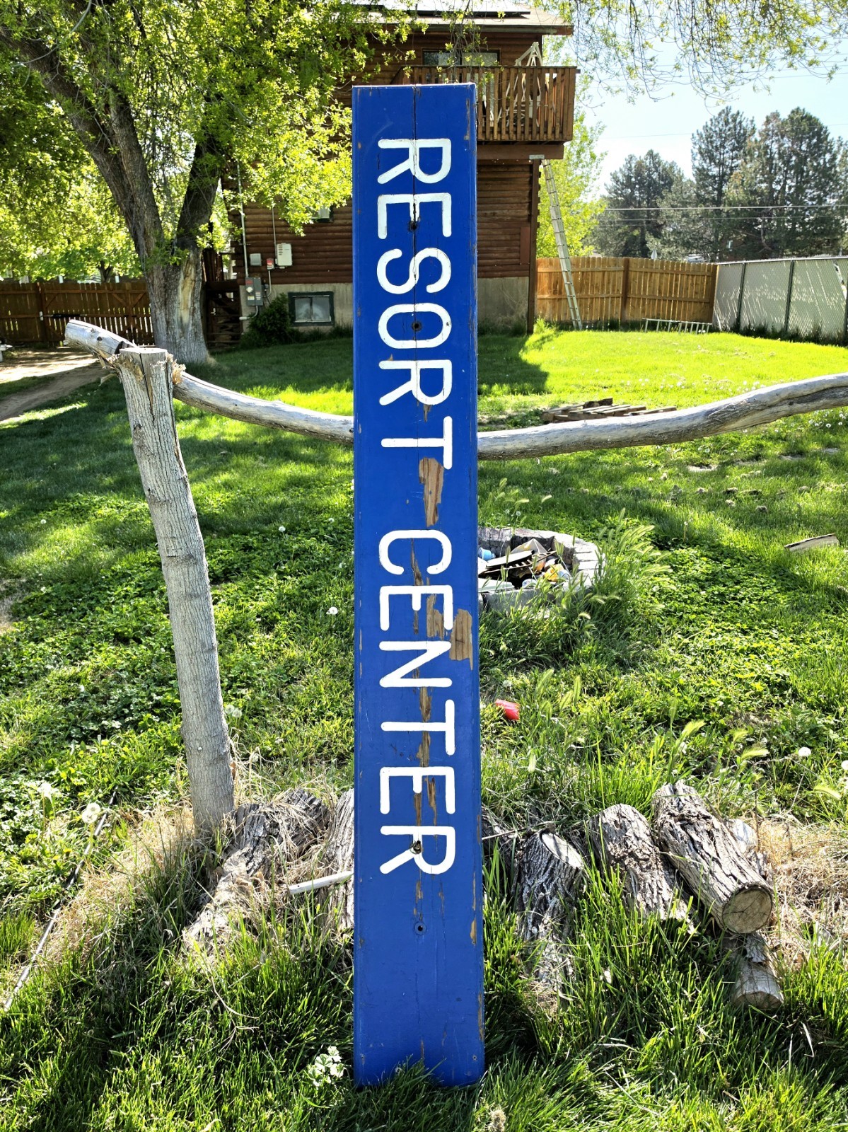 Authentic Park City Ski Resort Sign Large 7.5'