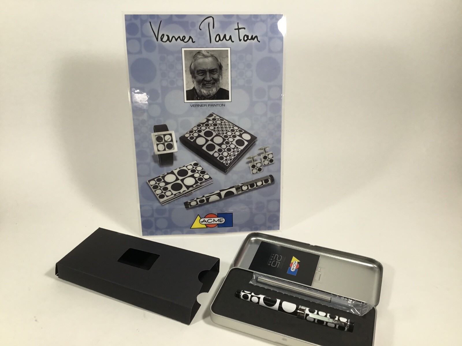 Archived ACME Studio VERNER PANTON “Geometri” Roller Ball Pen with Display Card 