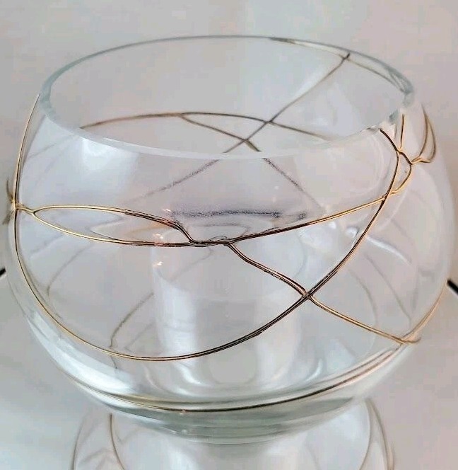 PartyLite Vintage Calypso Gold Collection Tealight Holder P7116 Retired PartyLit